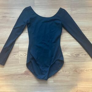 Capezio Women's Black and Navy Bodysuit